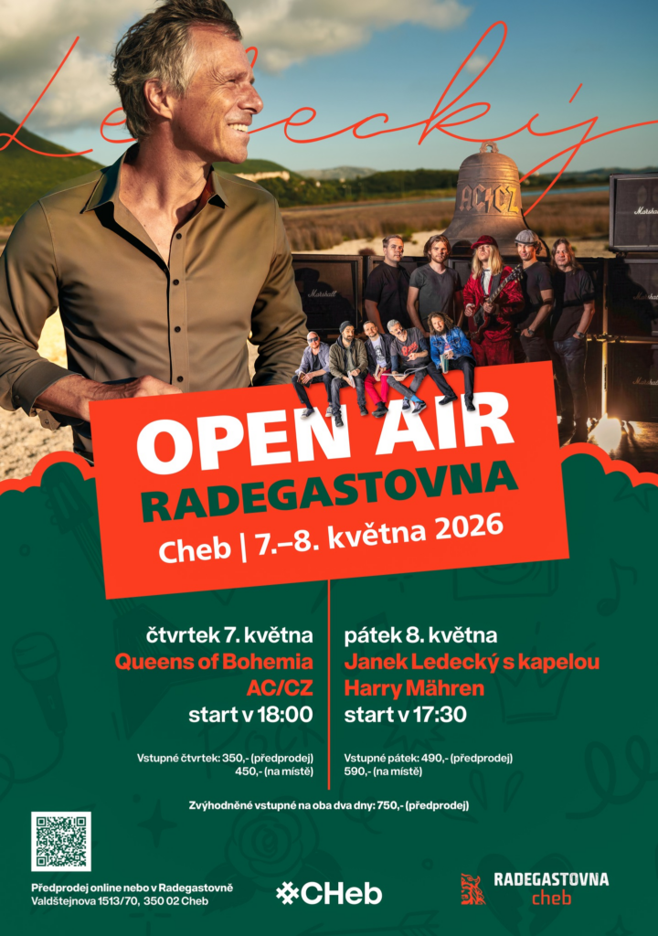 Oficiální plakát akce OPEN AIR RADEGASTOVNA v Chebu